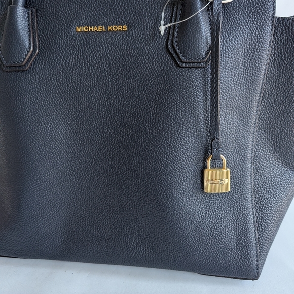 Michael Kors Purse Large Mercer Tote Admiral Navy Blue Handbag - Picture 3 of 13